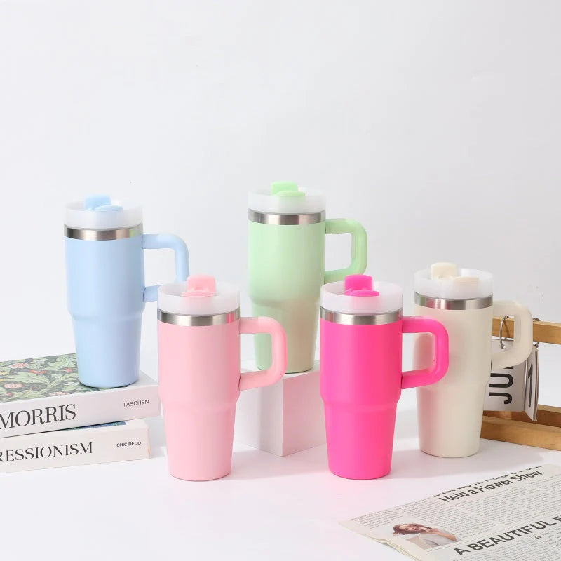 14oz hot/cold cup with Straw