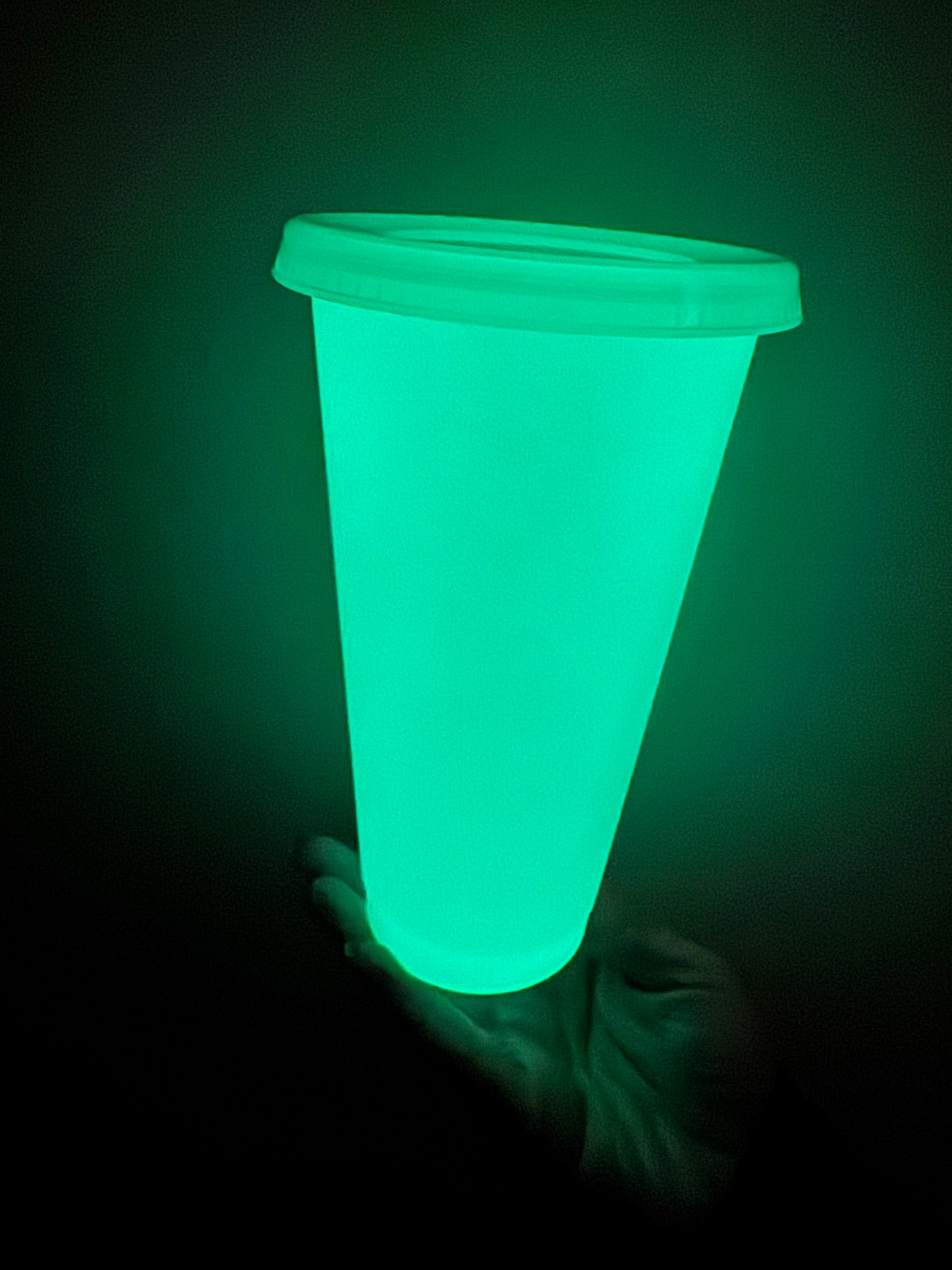 Clear glow in the dark cup with Wrap