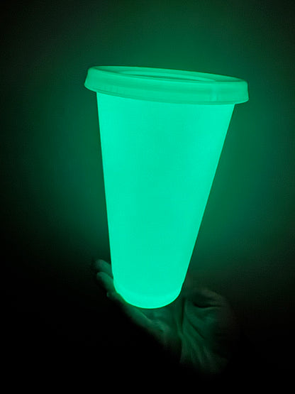 Clear glow in the dark cup with Wrap