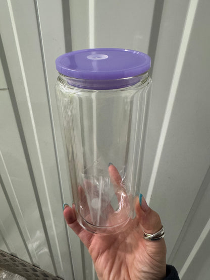 GLASS 20oz purple