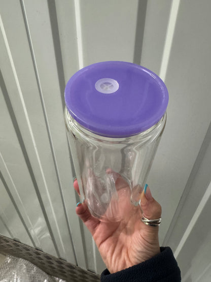 GLASS 20oz purple
